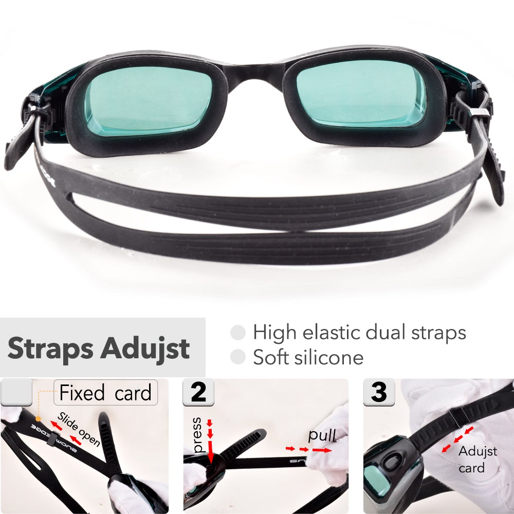 Snowledge Black-Adult-Swimming Goggles （swim-goggle-adult-black） - Snowledge