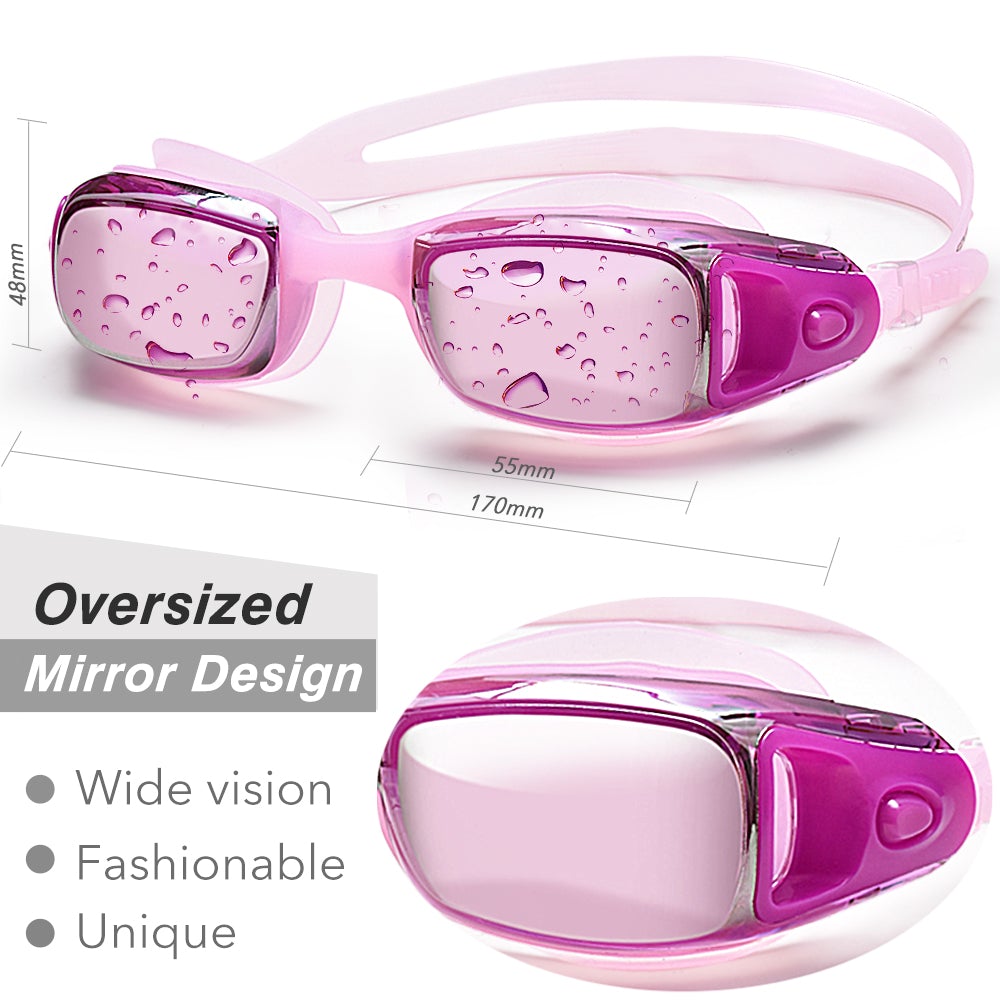 Snowledge Pink-Adult-Swimming Goggles （swim-goggle-adult-pink ） - Snowledge