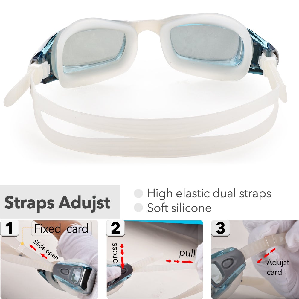 Snowledge Green-Adult-Swimming Goggles （swim-goggle-adult-green ） - Snowledge